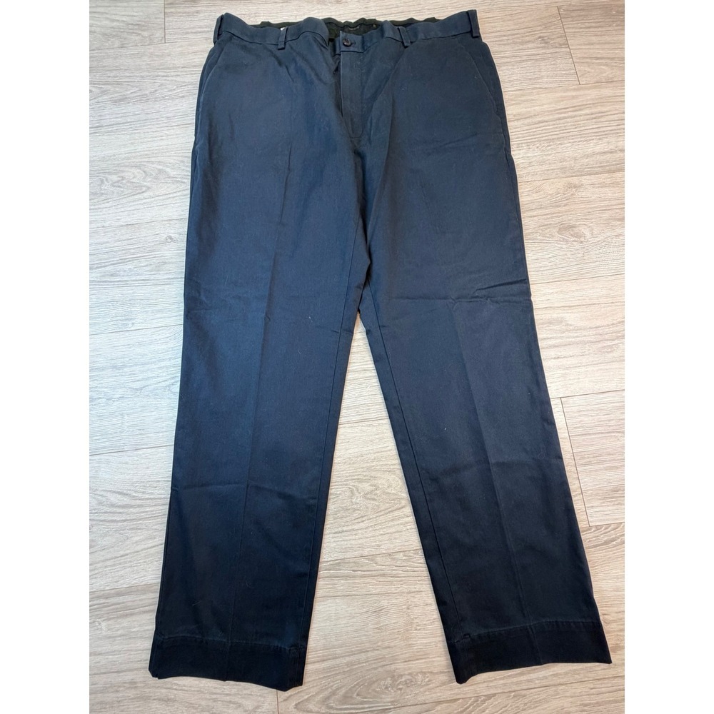Brooks Brothers Advantage Chino Stretch Clark Fit Navy Blue Pants Mens‎ 42x32